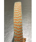 Tresse jute et polyster orange