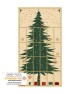 Panneau - Calendrier de l'avent sapin vert