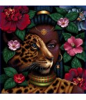 Carré - Africaine  leopard