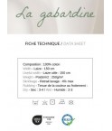 Gabardine noir