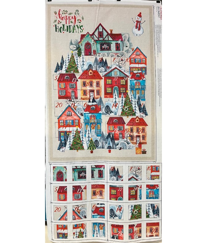 Panneau - Calendrier de l'avent Le village Panneau - Calendrier de l'avent Le village