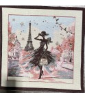 Carré la parisienne rose
