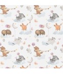 Coton 150 -Animaux et les ballons