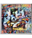 Carré  velours - Graffiti