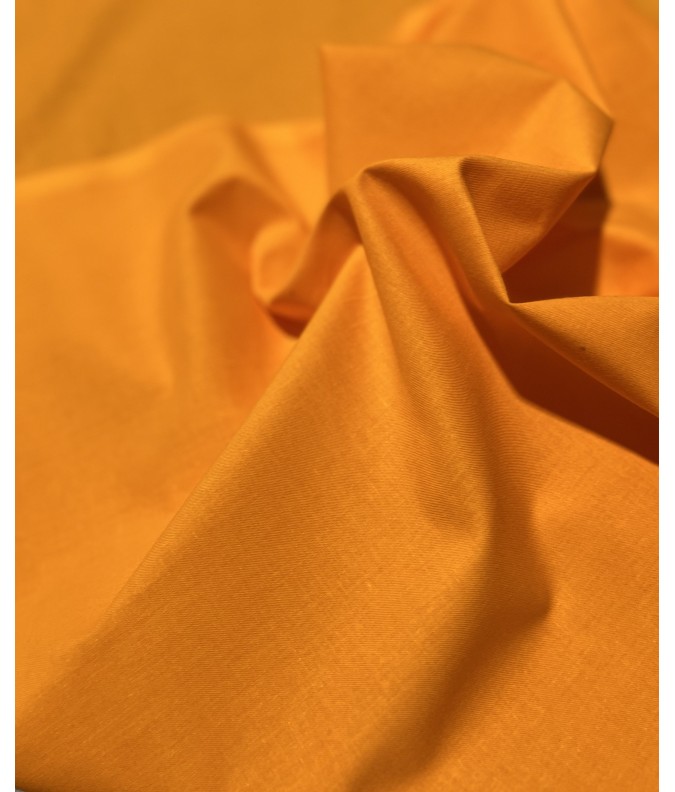 Tissu coton unie Orange Tissu coton unie Orange