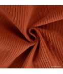 Ameublement -velours cotelé terracota
