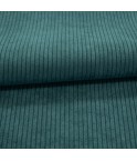 Ameublement -velours cotelé vert canard