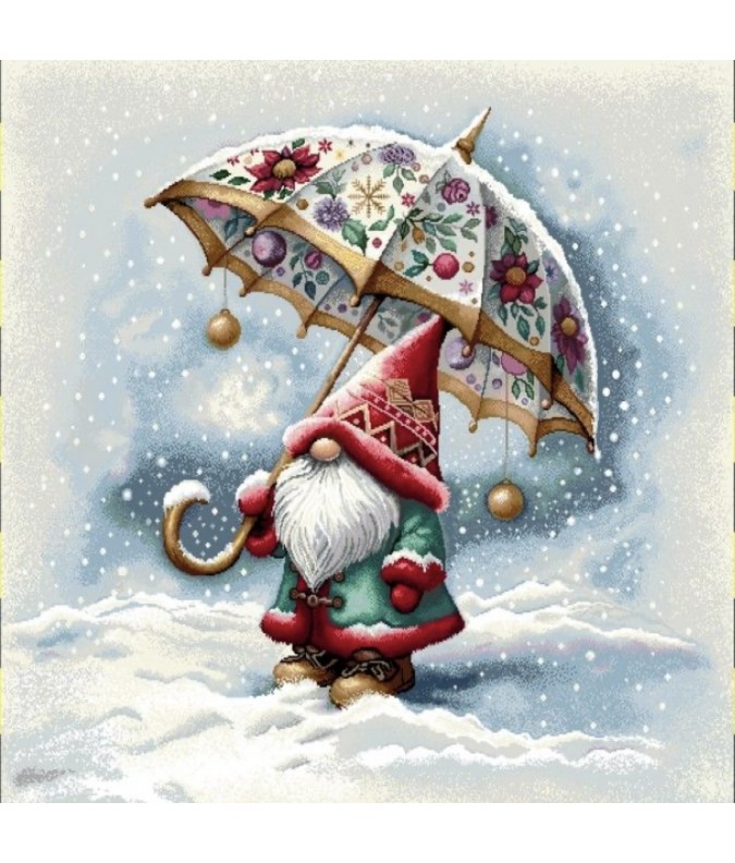 Carre-Lutin de Noël et son parapluie Carre-Lutin de Noël et son parapluie
