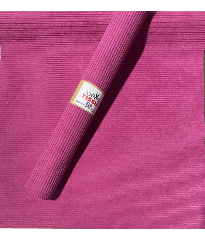 Ameublement -velours cotelé hibiscus