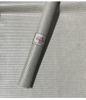 Coupon velours cottelé -lame argent