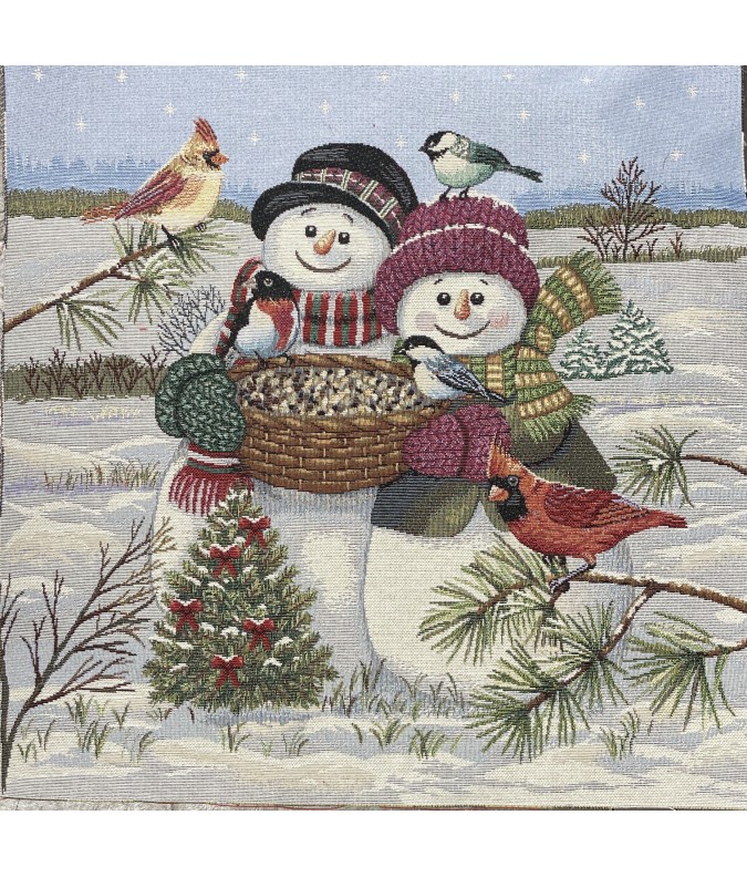 Carre-couple bonhomme de neige Carre-couple bonhomme de neige