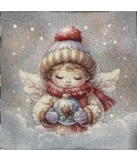 Carre-Ange et boule de Noël