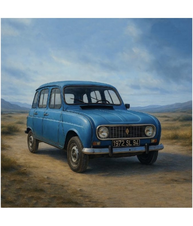 Carré  velours - 4 L bleu