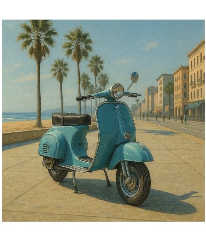 Carré  velours - vespa