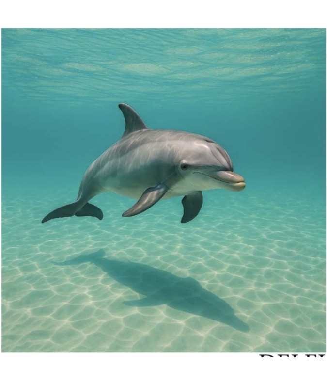 Carré  velours - dauphin