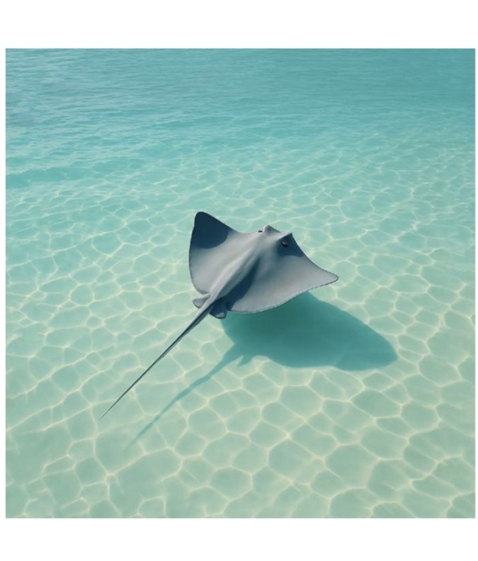 Carré  velours -Raie