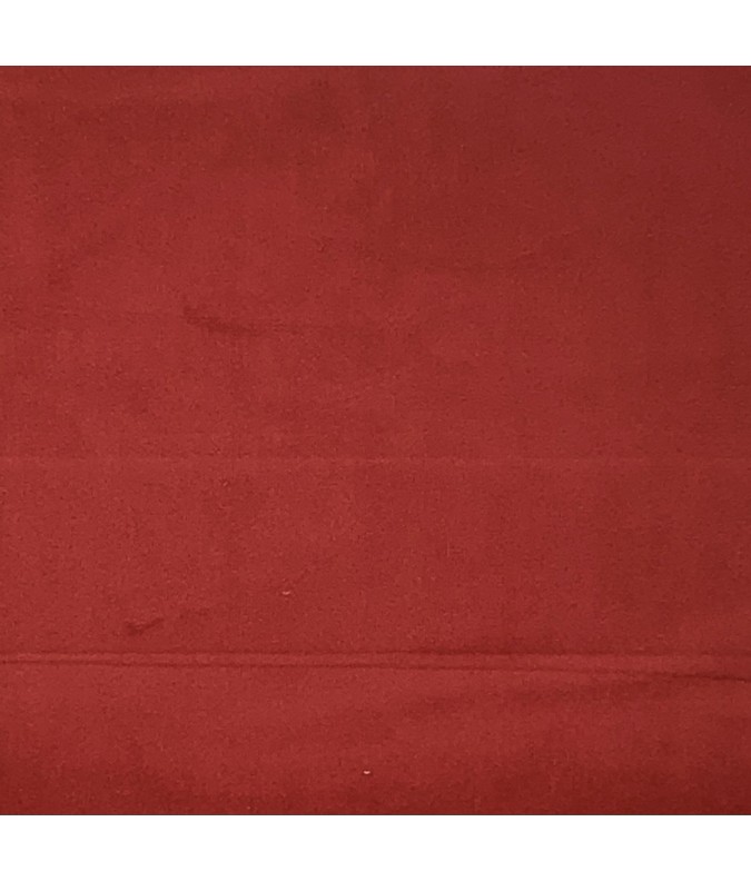 Velour lisse rouge