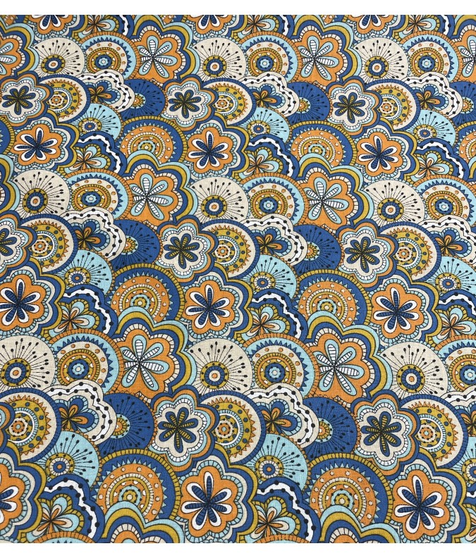 Coton 150 - chimère bleu