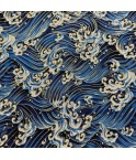 Coton 150 - Japonais vague bleue