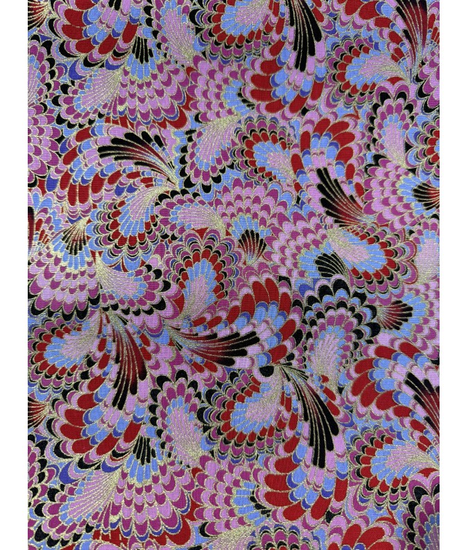 Coton 150 - Japonais queue de paon rose