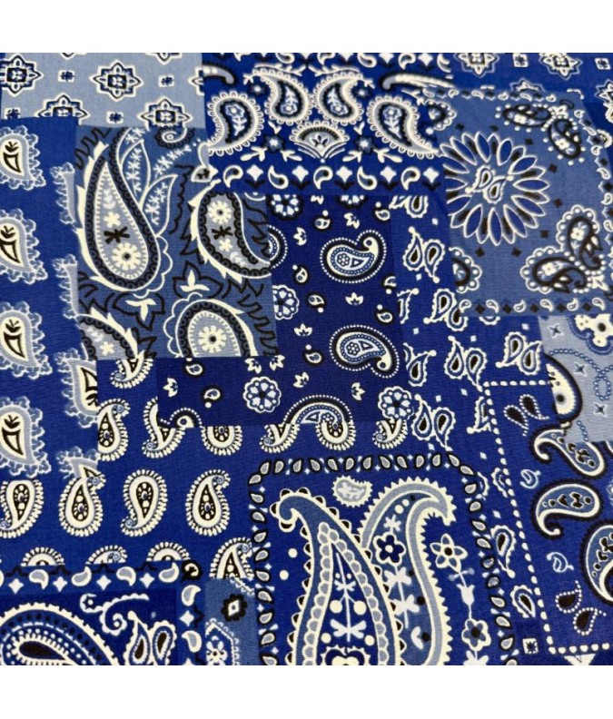 Coton 150 - Bandana bleu