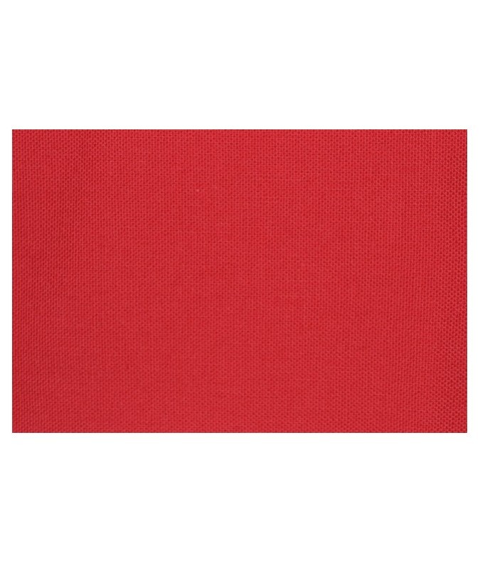 Tissu uni rouge.