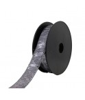 Paillettes carre 24 mm gris anthracite.