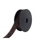 Paillettes carre 24 mm marron.