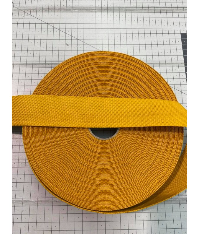 Sangle 40mm - Polyester moutarde