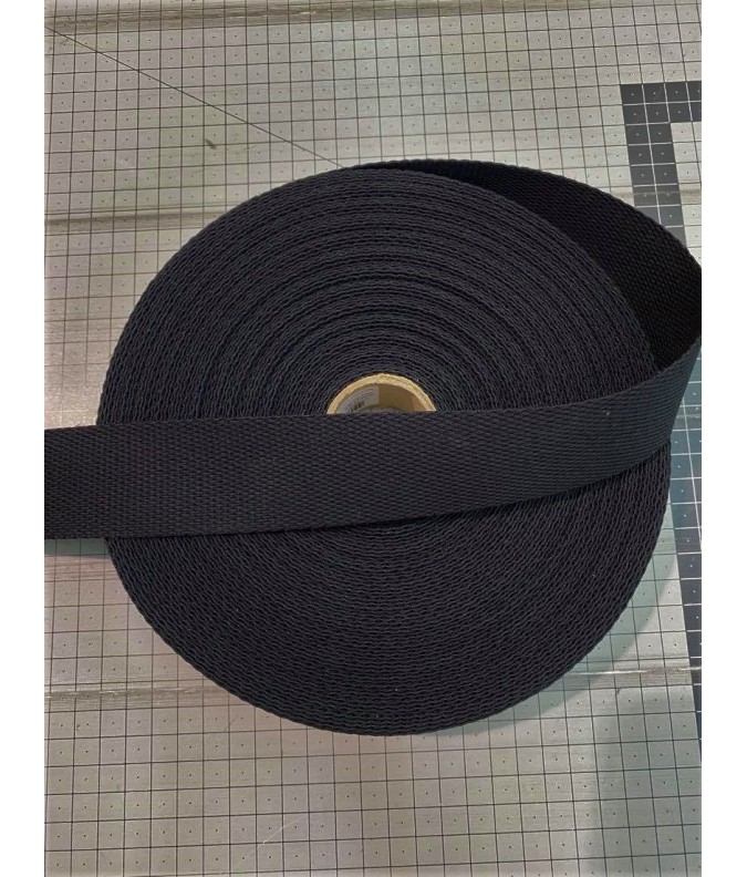Sangle 40mm - Polyester noire Sangle 40mm - Polyester noire