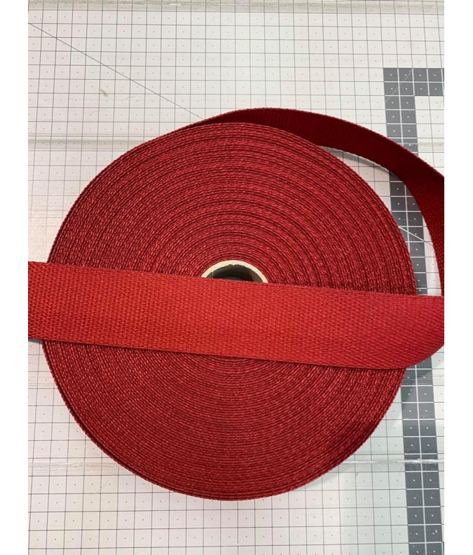Sangle 40mm - Polyester rouge