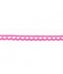 Mercerie - Dentelle coton rose bonbon 10mm