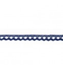 Mercerie - Dentelle coton bleue marine 10mm