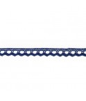 Mercerie - Dentelle coton bleue marine 10mm