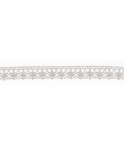 Mercerie - Dentelle coton grise claire 12mm