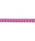 Mercerie - Dentelle coton rose fuschia 12mm