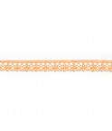 Mercerie - Dentelle coton orange pastel 12mm