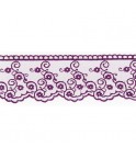Mercerie - Dentelle tulle 40mm violette