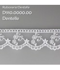 Mercerie - Dentelle tulle 30mm blanche