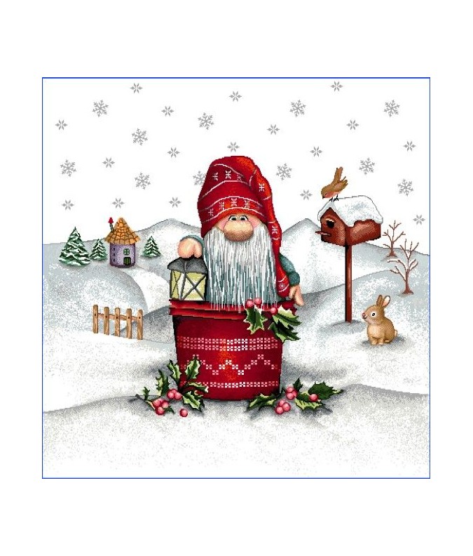 CARRÉ -Pere noel et la cheminée CARRÉ -Pere noel et la cheminée