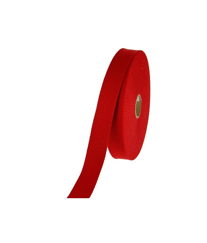 Sangle 23mm - Coton rouge
