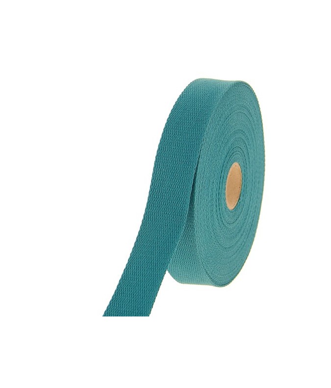 Sangle 23mm - Coton bleu canard Sangle 23mm - Coton bleu canard